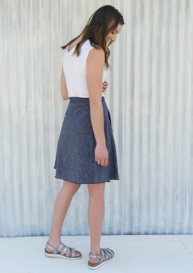 Nevada Pocket Wrap Skirt (Custom Made)