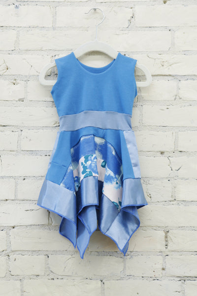 Blue Rose Pixie Dress (6-18 Months)