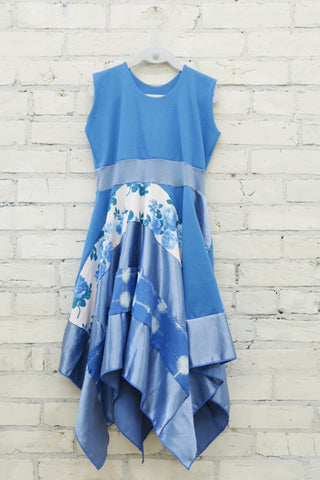 Blue Rose Pixie Dress (6-8 Years)