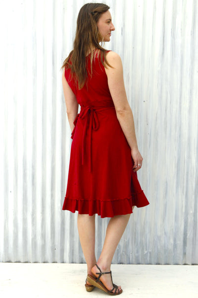 Red Jasper Wrap Dress