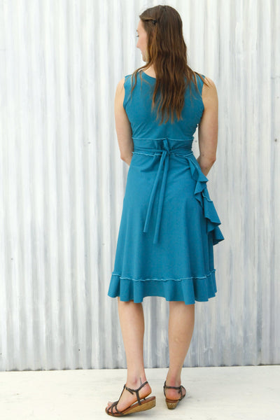 Turquoise Jasper Wrap Dress