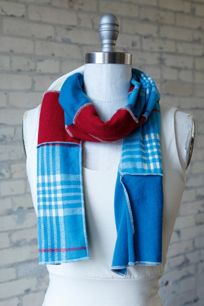 Azure & Apple Patchwork Scarf