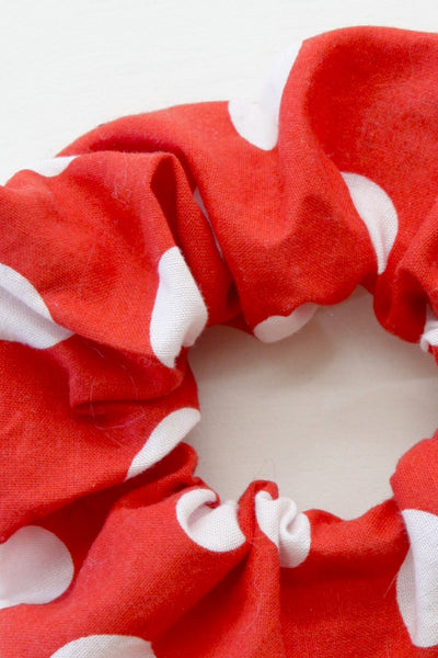 Big Red Polka Dot Scrunchie