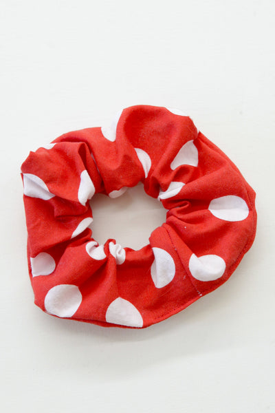 Big Red Polka Dot Scrunchie