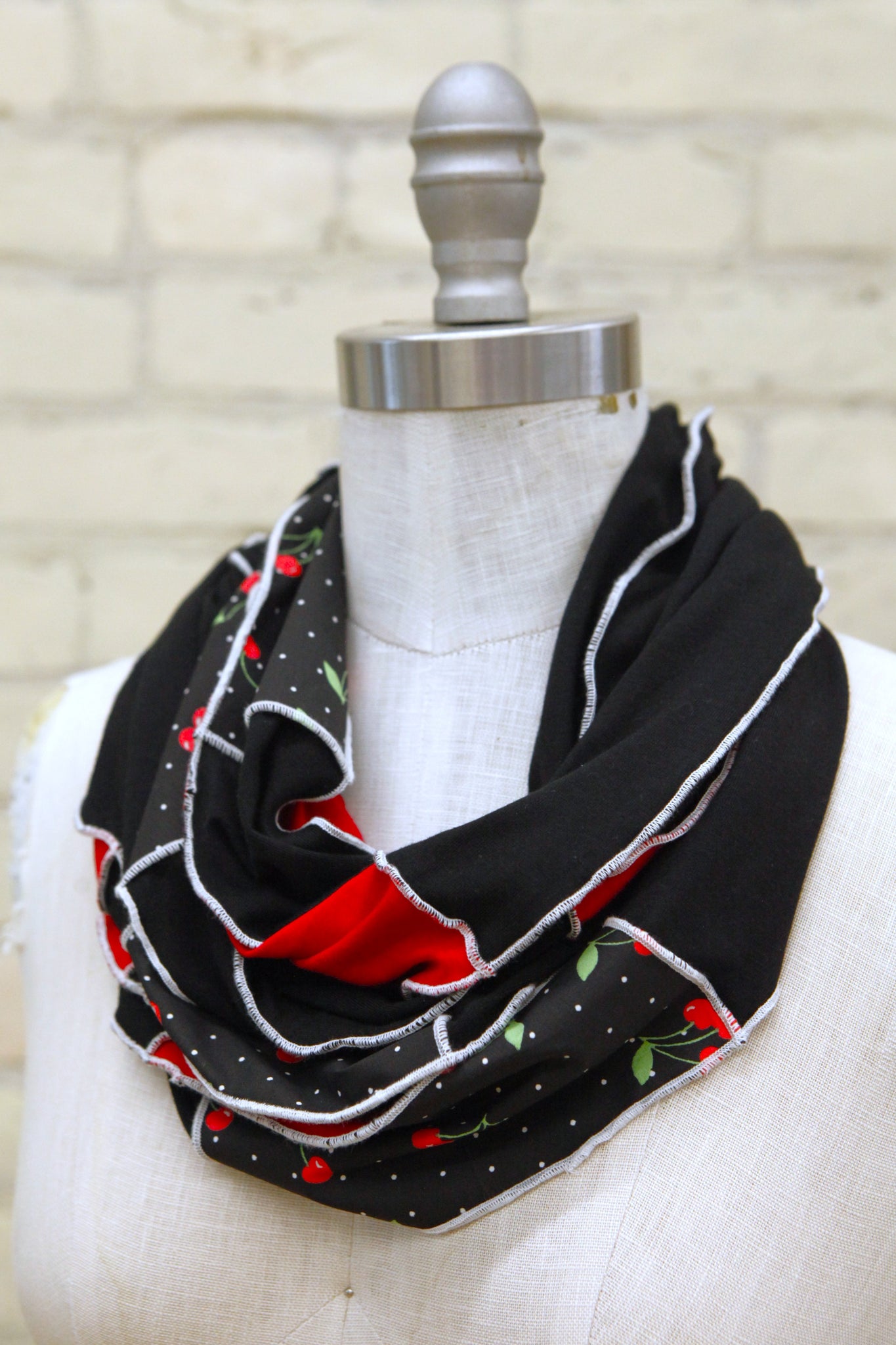 Black Cherry Infinity Scarf