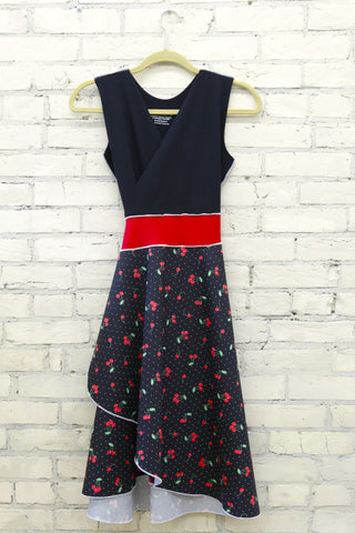 Black Cherry Wrap Dress