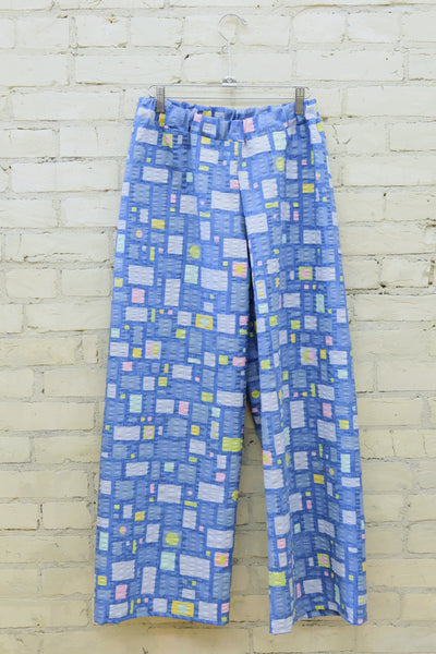 Blue Block Party Pants