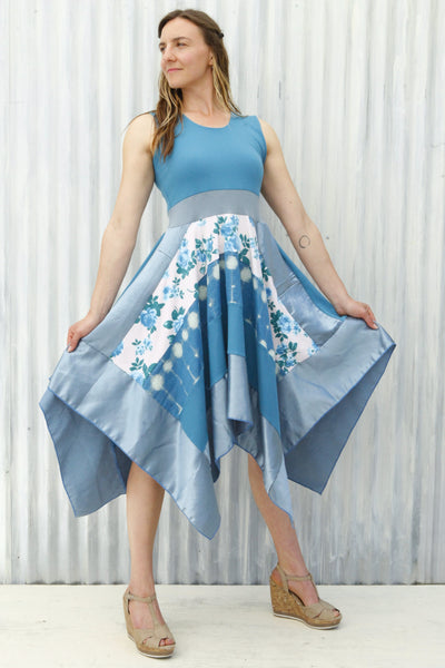 Blue Rose Pixie Dress