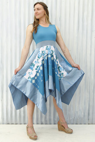 Blue Rose Pixie Dress