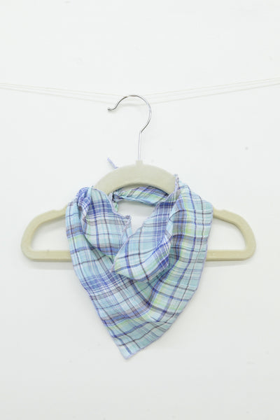 Blue Plaid Georgia Kerchief