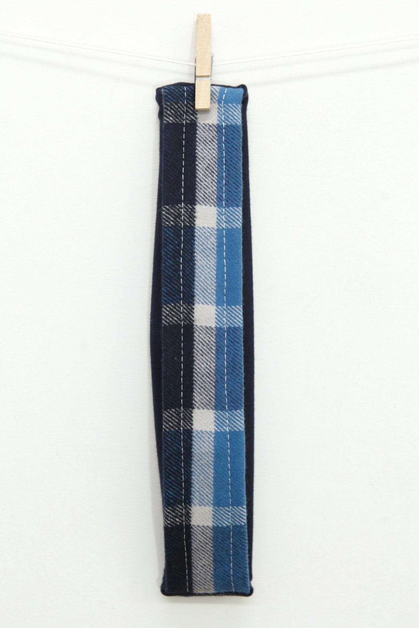 Blue Plaid Headband