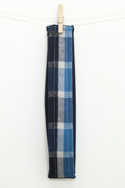 Blue Plaid Headband