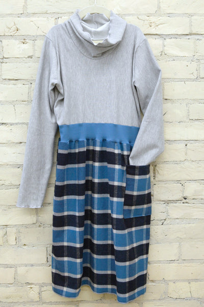 Blue Plaid Dress (Juniors)