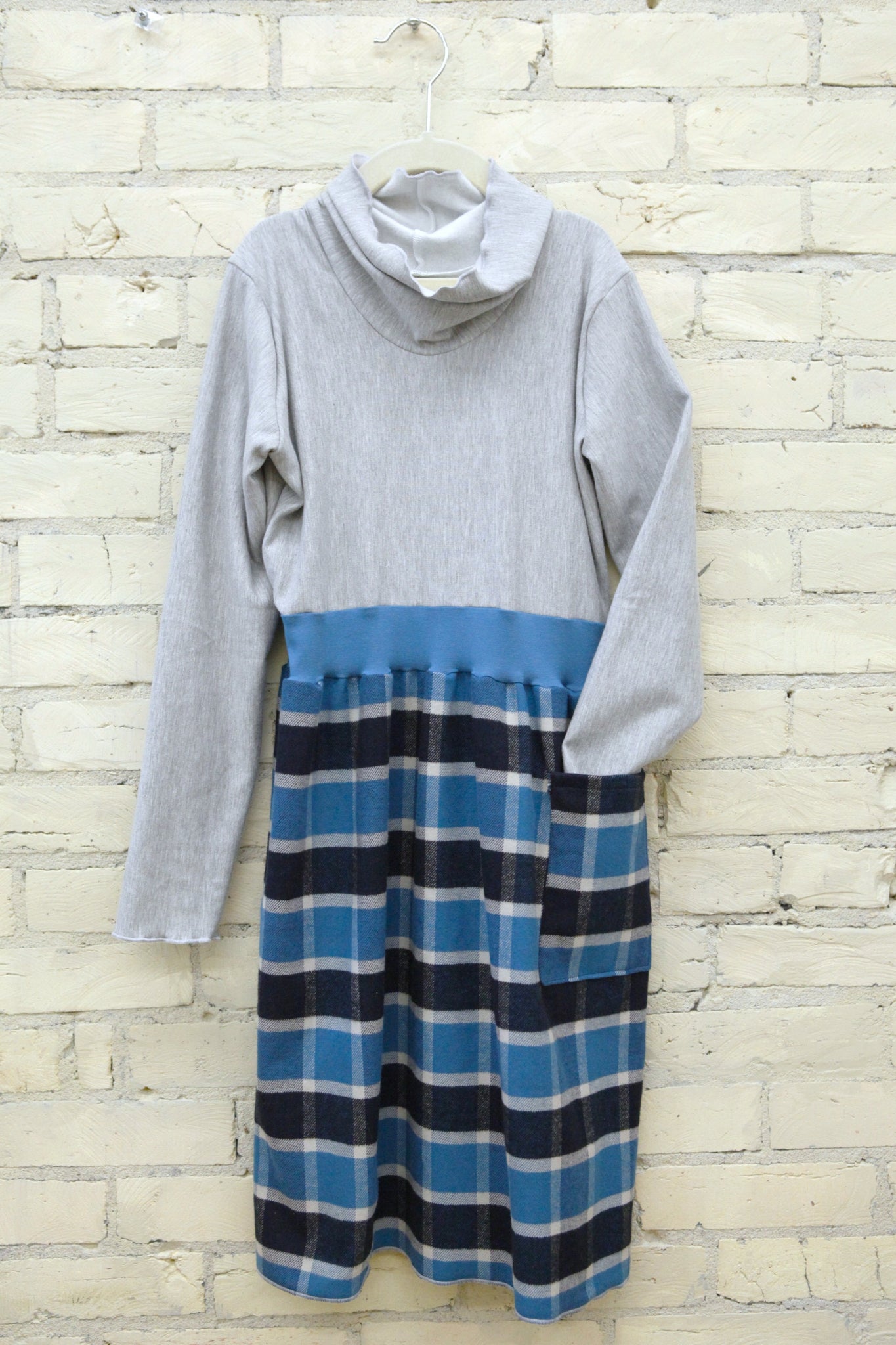 Blue Plaid Dress (Juniors)