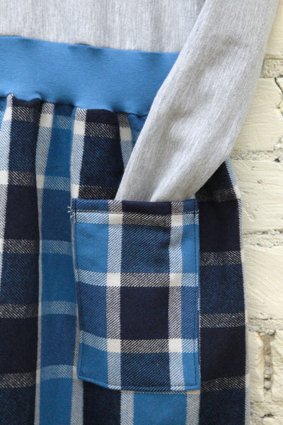 Blue Plaid Dress (3-5 Years)