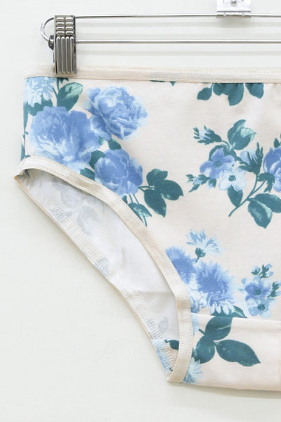 Blue Rose Bikini Underwear