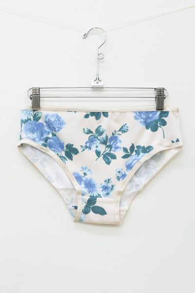 Blue Rose Bikini Underwear