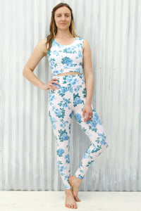 Blue Rose Leggings