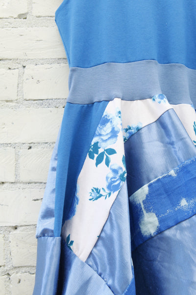 Blue Rose Pixie Dress (6-8 Years)
