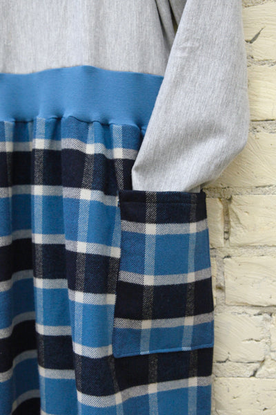 Blue Plaid Dress (Juniors)
