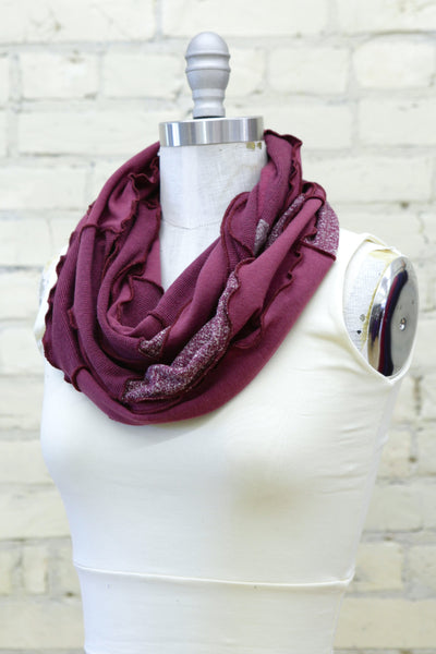 Burgundy Bliss Infinity Scarf