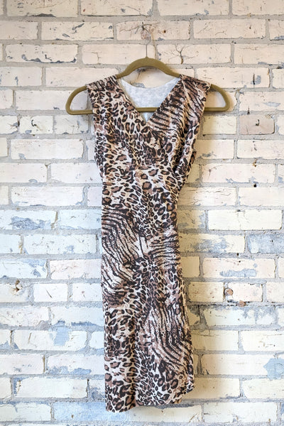 Cat Print Wrap Dress (Prototypes)