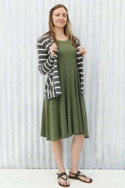Charcoal Stripe Eli Cardigan