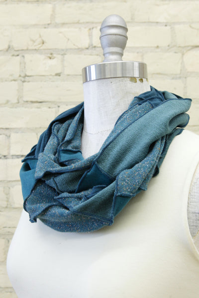 Teal Traverse Infinity Scarf