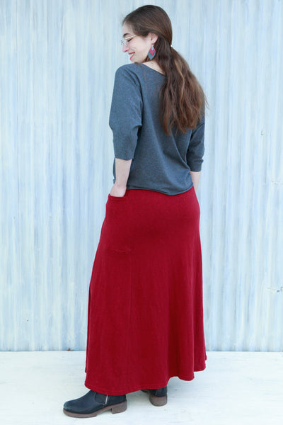 Crimson Amina Skirt