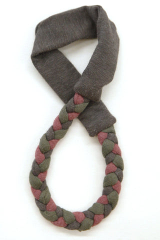 Easy Gray Braided Headband