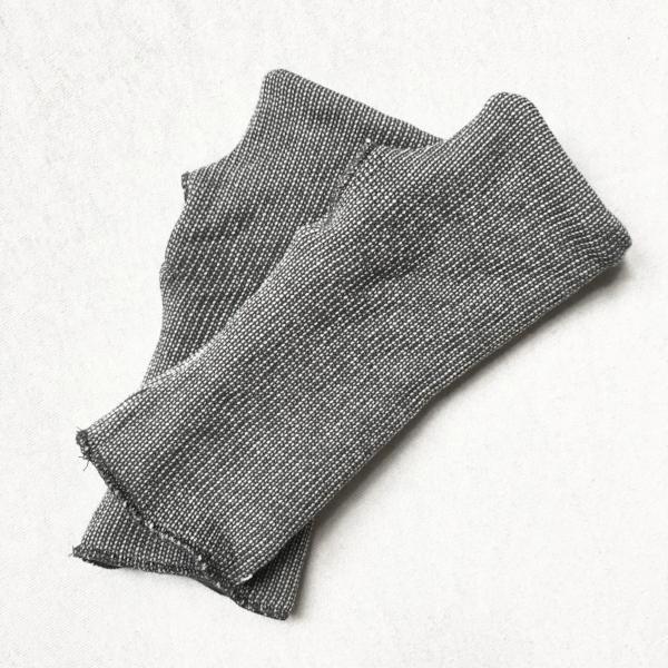 Vegan Reversible French Terry Arm Warmers - Handmade Organic Clothing