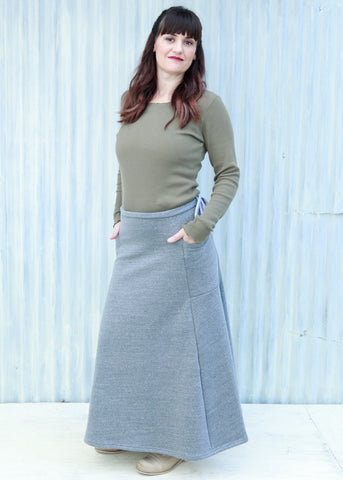 Gray Samina Pocket Skirt