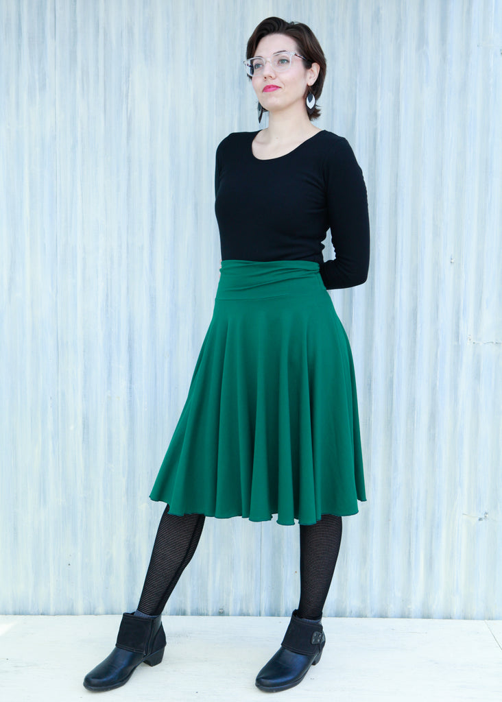 Green Lilith Circle Skirt