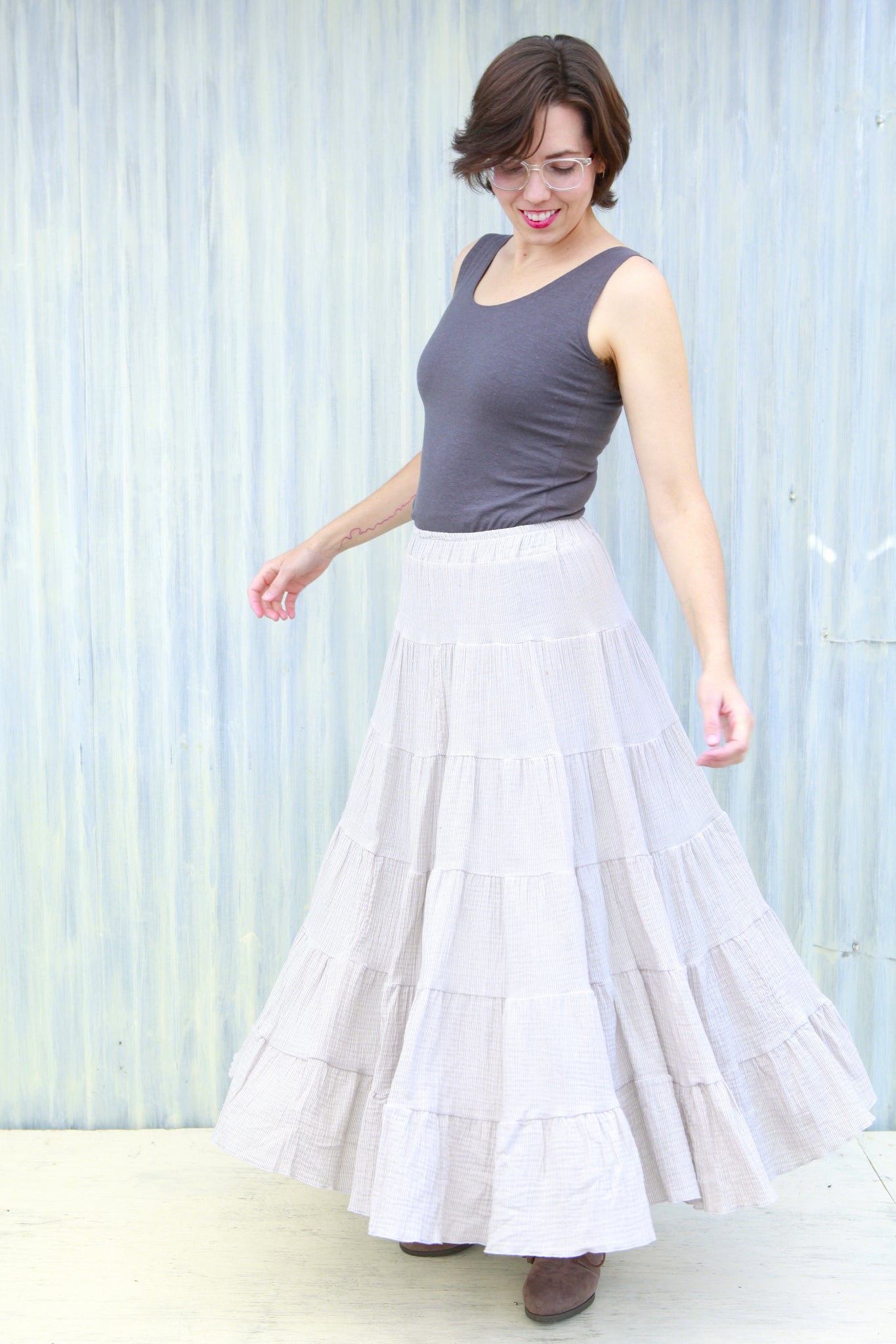 Marble Peasant Skirt