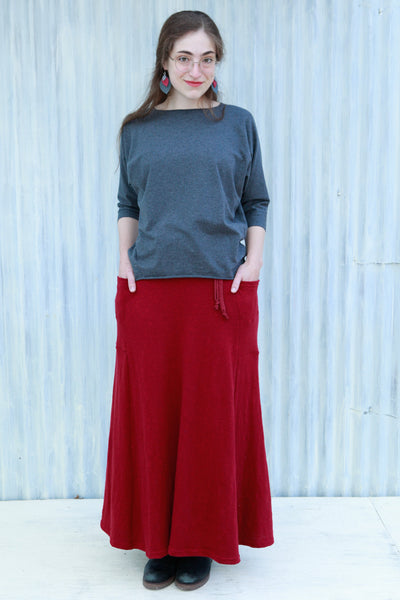 Crimson Amina Skirt