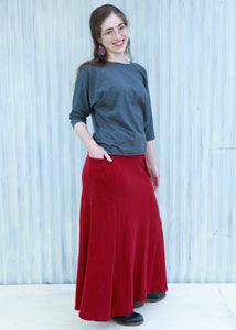 Crimson Amina Skirt