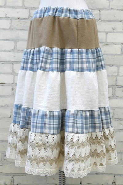 Winter Latte Peasant Skirt