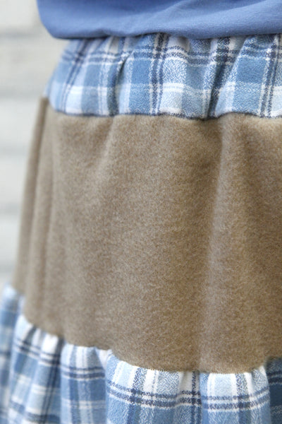 Winter Latte Peasant Skirt