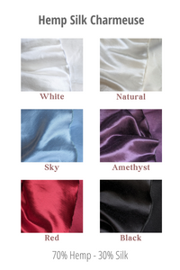 Hemp Silk Charmeuse Color Samples