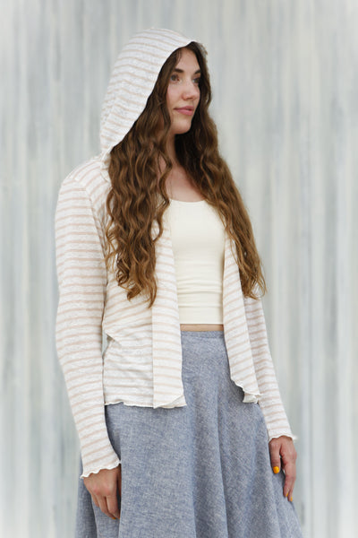 Peach Stripe Isabella Cardigan