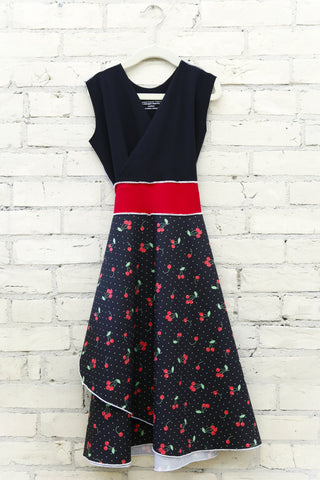 Black Cherry Wrap Dress (Juniors)