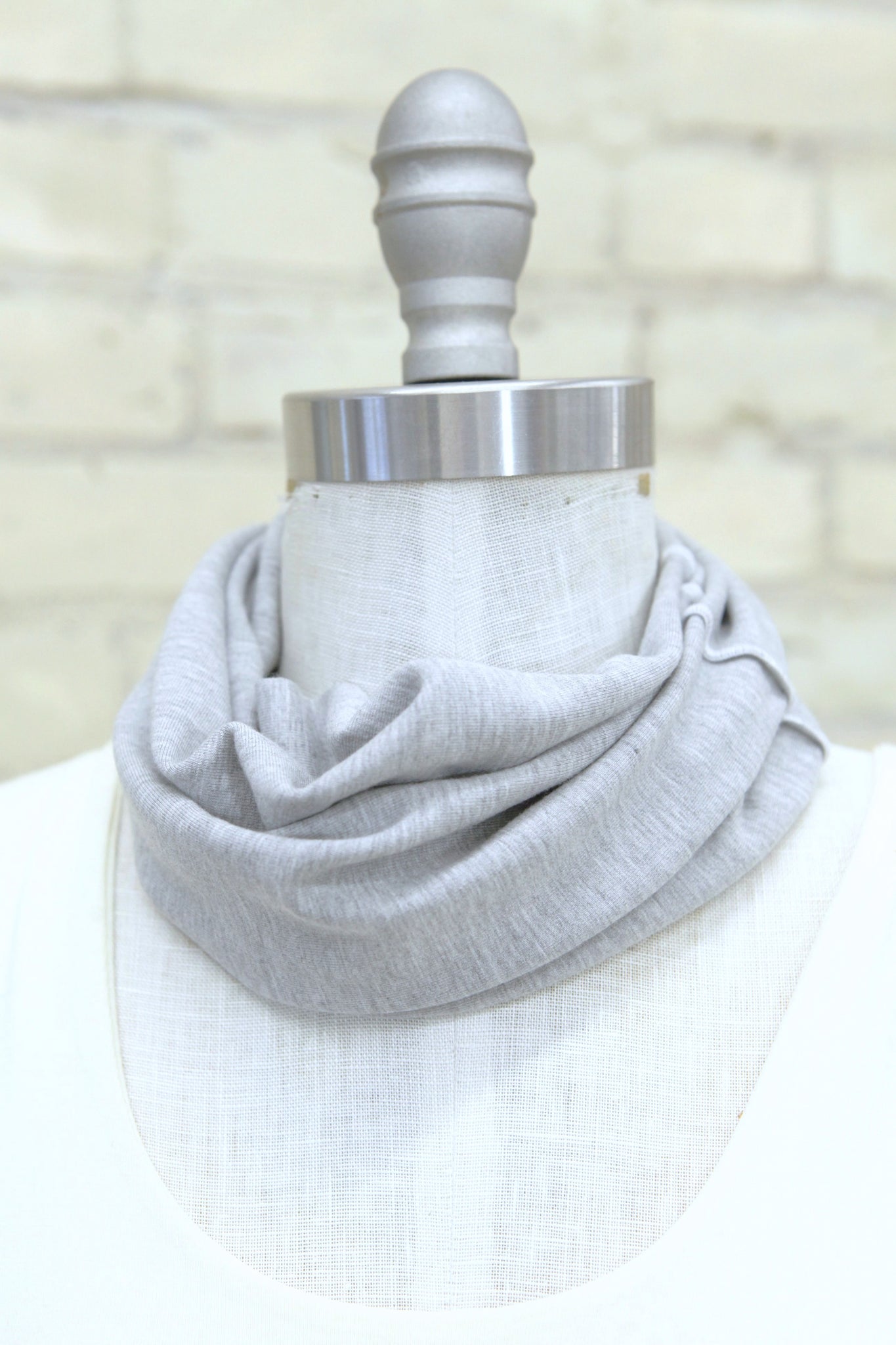 Light Gray Lucky Neck Warmer