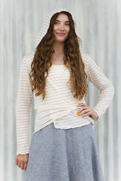 Peach Stripe Isabella Cardigan