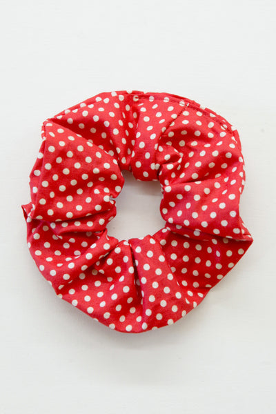 Little Red Polka Dot Scrunchie