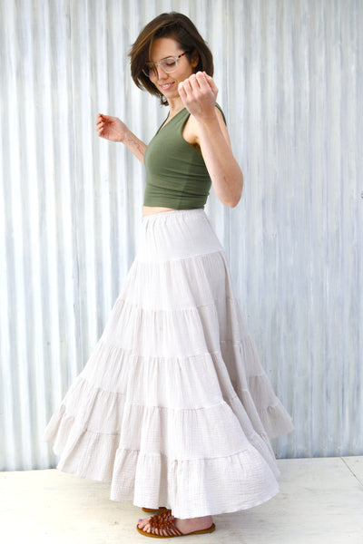 Marble Peasant Skirt