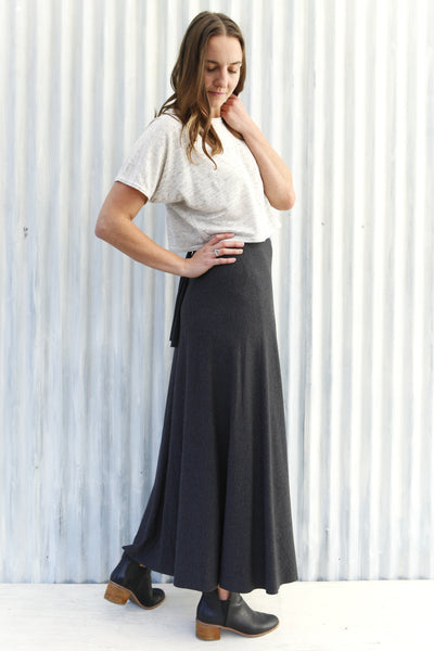 Granite Stripe Wrap Skirt