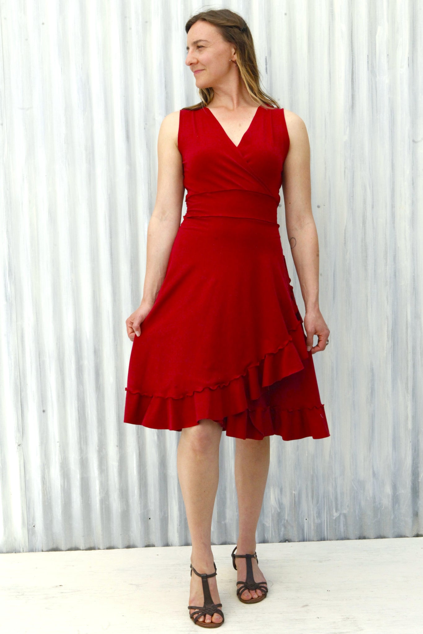 Red Jasper Wrap Dress
