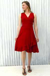 Red Jasper Wrap Dress