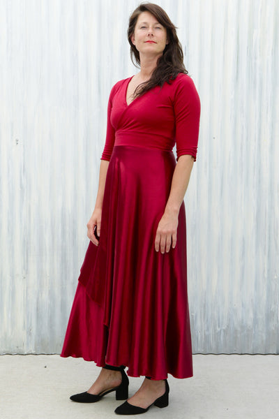 Red Valerie Wrap Dress