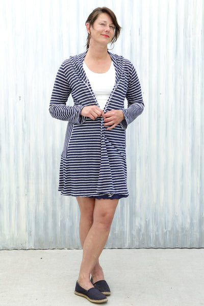 Navy Stripe Alena Duster